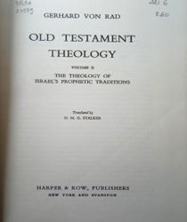 OLD TESTAMENT THEOLOGY. VOLUME 2